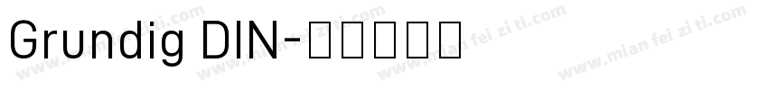 Grundig DIN字体转换